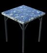 x Labradorite End Table With Powder Coated Base #52942-2
